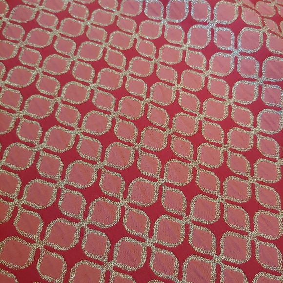 Halogen Coral Metallic Gold Brocade Skirt Size 8 - Picture 6 of 12